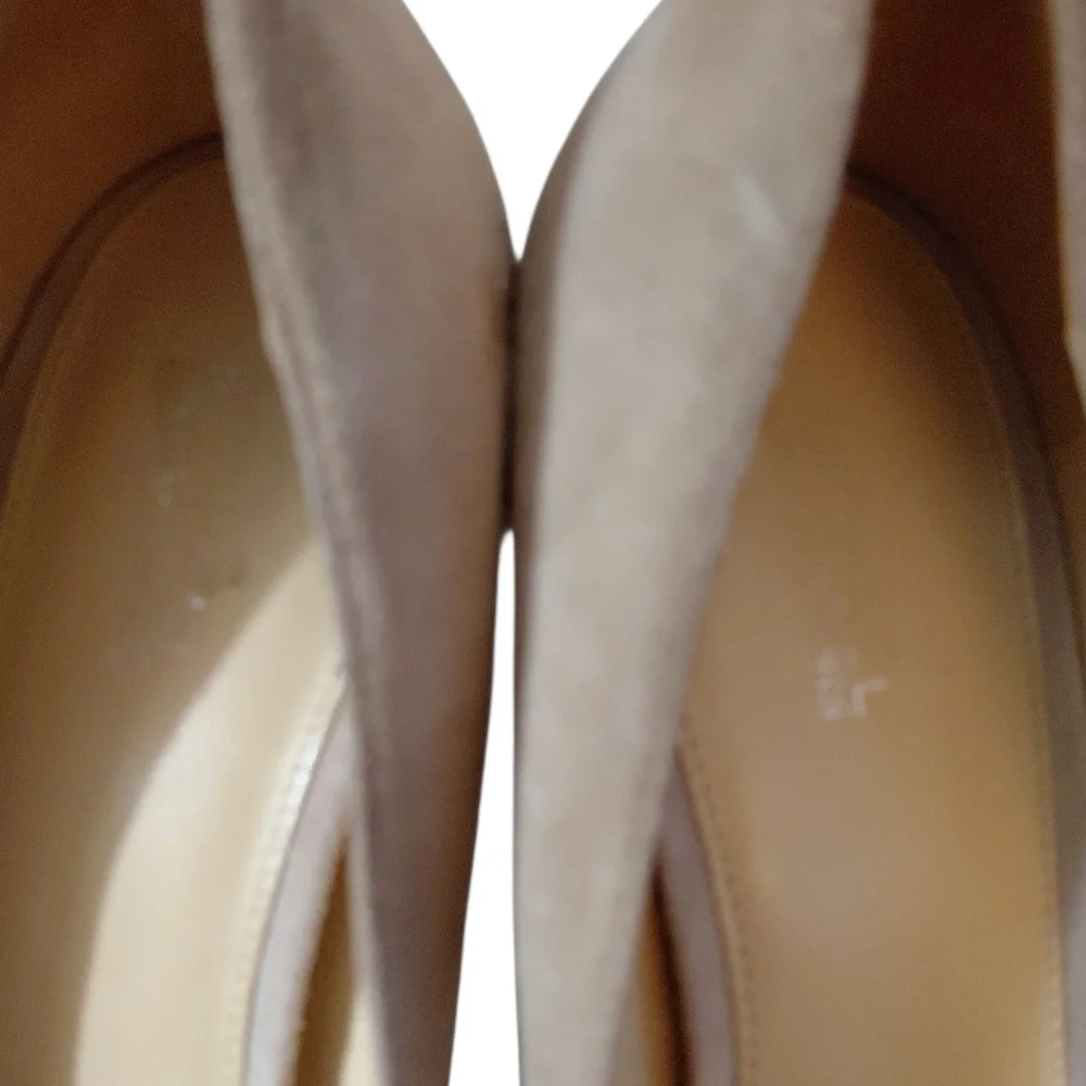 Michael Kors Antionette Tan Suede Pump Size 8 Women's Heels